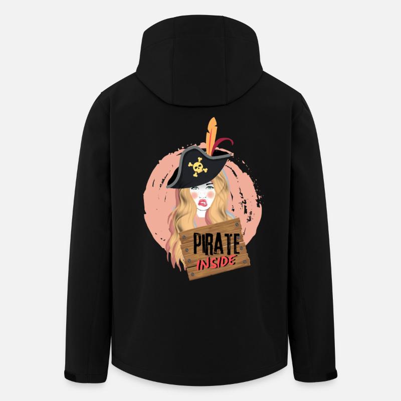 Die Piraten im Inneren. - Recycelte Männer Softshell-Jacke von Stanley/Stella - Schwarz