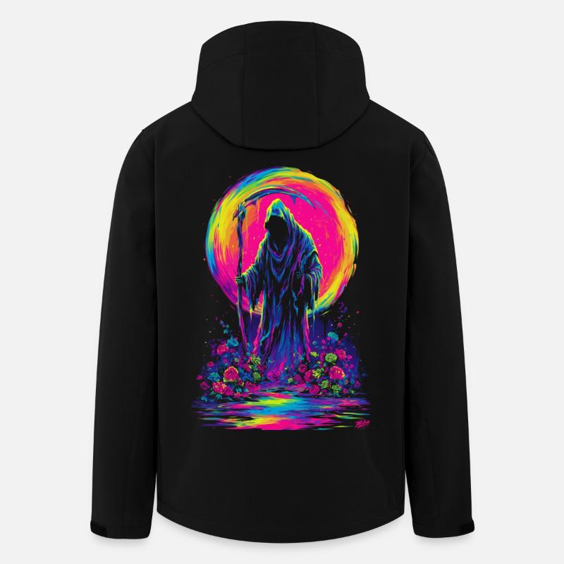 Neon-Sensenmann - Recycelte Männer Softshell-Jacke von Stanley/Stella - Schwarz