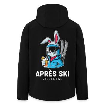 Après Ski Zillertal Skier Party - Men’s Recycled Softshell Jacket by Stanley/Stella - black - Back - AI Model Male 185 light (185cm)