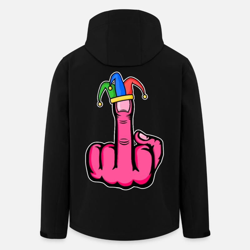 Middle Finger Stingerfinger Carnival - Men’s Recycled Softshell Jacket by Stanley/Stella - black