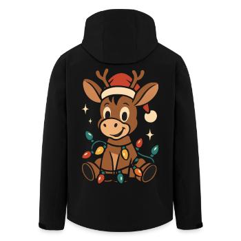 Donkey Donkey Elf Christmas Costume Outfit - Men’s Recycled Softshell Jacket by Stanley/Stella - black - Back - AI Model Male 185 light (185cm)
