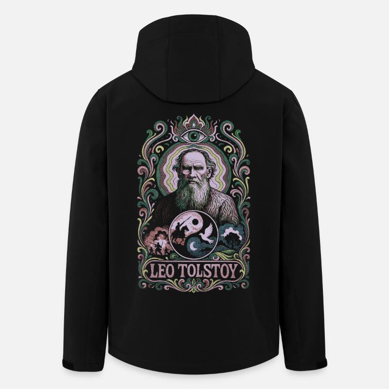 Léon Tolstoï - Veste softshell homme en polyester recyclé Stanley/Stella - noir