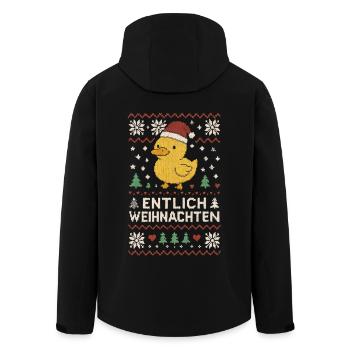 Noël Entlich Noël Vilain Dicton de Noël - Veste softshell homme en polyester recyclé Stanley/Stella - noir - Dos - AI Model Male 185 light (185cm)