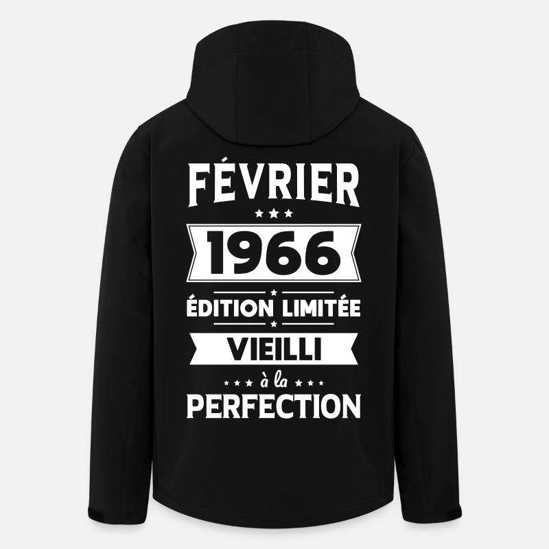 60-jähriges Jubiläum – Februar 1966 Perfektion - Recycelte Männer Softshell-Jacke von Stanley/Stella - Schwarz