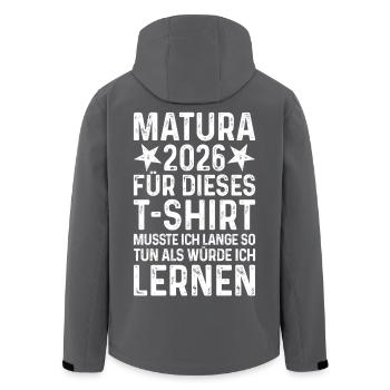 Maturité 2026 - Veste softshell homme en polyester recyclé Stanley/Stella - charbon - Dos - AI Model Male 185 light (185cm)