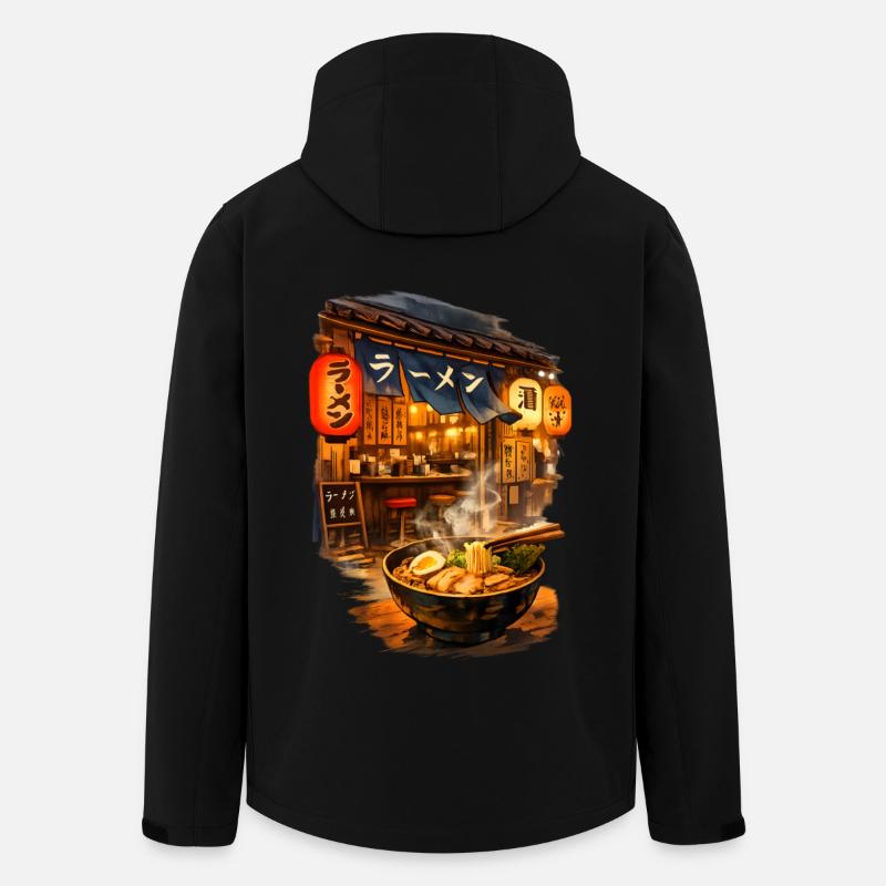 Le ramen, c’est la vie - Veste softshell homme en polyester recyclé Stanley/Stella - noir