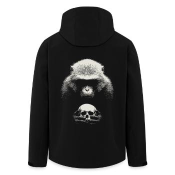 Shakespeare's monkey - Men’s Recycled Softshell Jacket by Stanley/Stella - black - Back - AI Model Male 185 light (185cm)