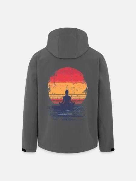 Sunset Meditation - Men’s Recycled Softshell Jacket by Stanley/Stella - black