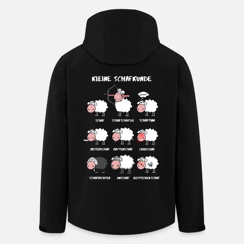 A little sheep knowledge - Men’s Recycled Softshell Jacket by Stanley/Stella - black