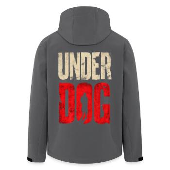 Under Dog - Men’s Recycled Softshell Jacket by Stanley/Stella - black - Back - AI Model Male 185 light (185cm)