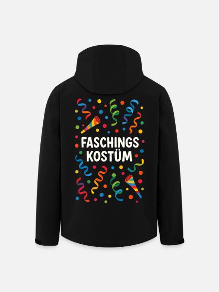 Fasching Konfetti Faschingskostüm bunt - Recycelte Männer Softshell-Jacke von Stanley/Stella - Schwarz