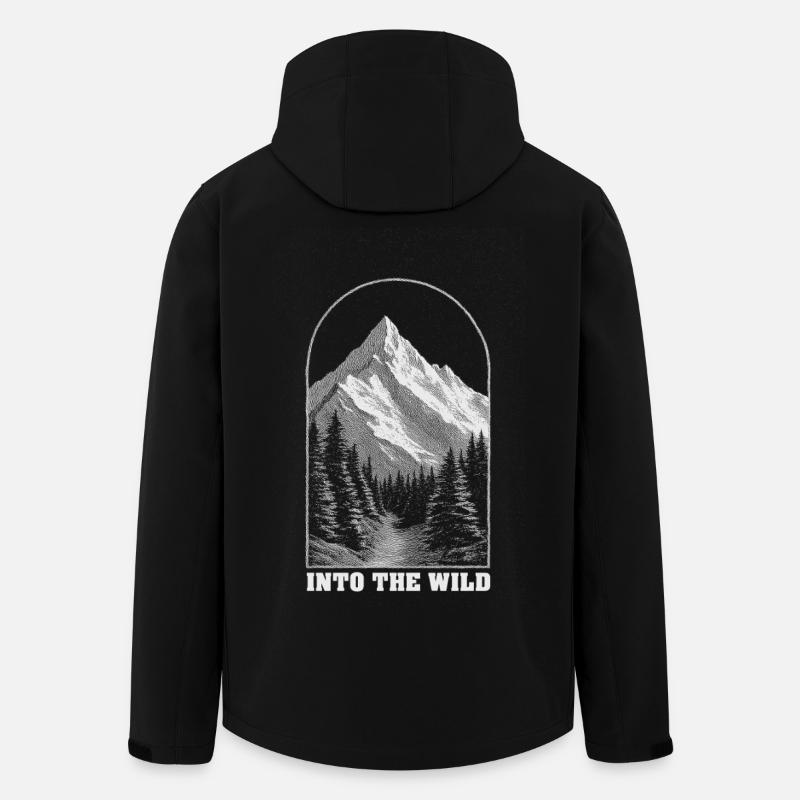 Into the Wild Arch - Men’s Recycled Softshell Jacket by Stanley/Stella - black