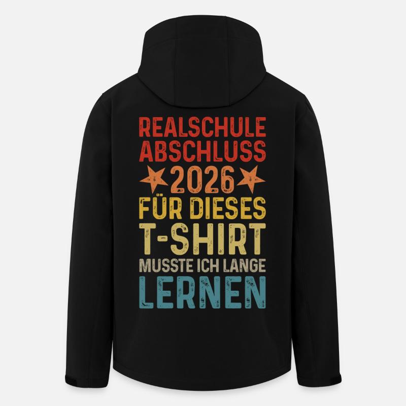 Realschulabschluss 2026 - Abschluss Realschule - Recycelte Männer Softshell-Jacke von Stanley/Stella - Schwarz