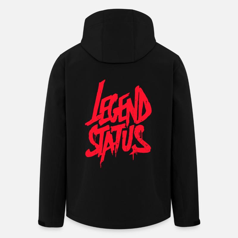 Statut de légende Graffiti - Veste softshell homme en polyester recyclé Stanley/Stella - noir