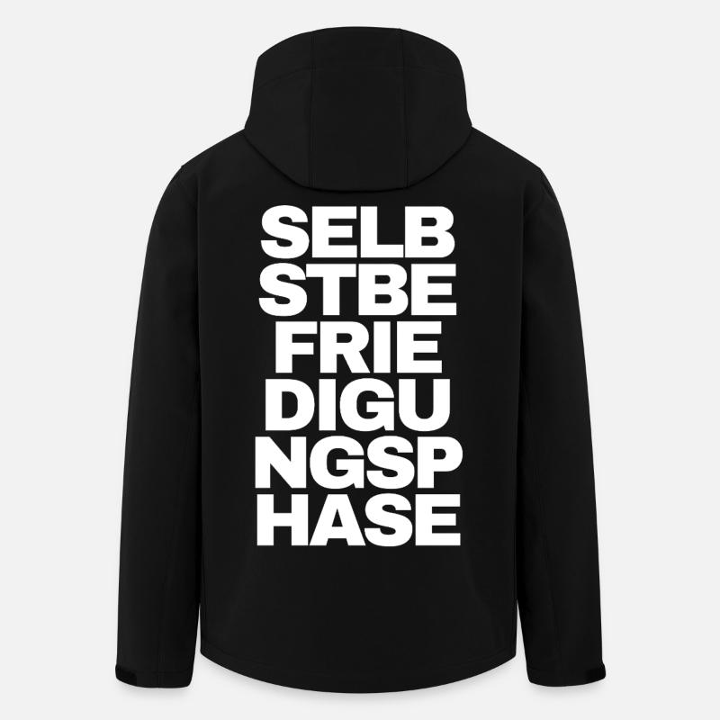 Selbstbefriedigungsphase - Text Motiv - Recycelte Männer Softshell-Jacke von Stanley/Stella - Schwarz