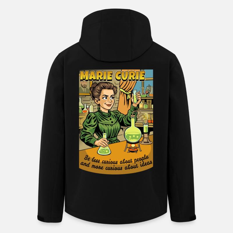 Marie Curie Nysgerrig - Stanley/Stella herre softshelljakke i genanvendt polyester - sort