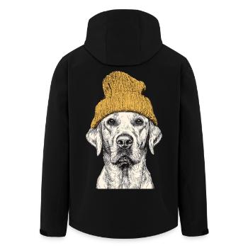 Beanie Retriever - Veste softshell homme en polyester recyclé Stanley/Stella - noir - Dos - AI Model Male 185 light (185cm)
