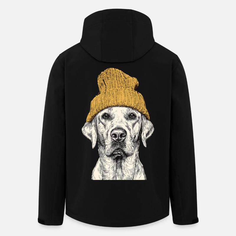Beanie Retriever - Recycelte Männer Softshell-Jacke von Stanley/Stella - Schwarz