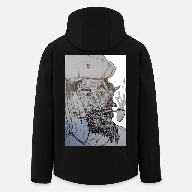 Tuxedo-Pirat - Recycelte Männer Softshell-Jacke von Stanley/Stella - Schwarz