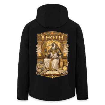 Trône de THOTH - Veste softshell homme en polyester recyclé Stanley/Stella - noir - Dos - AI Model Male 185 light (185cm)