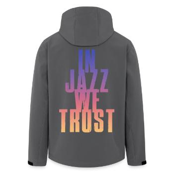 Nous avons confiance dans le jazz - Veste softshell homme en polyester recyclé Stanley/Stella - noir - Dos - AI Model Male 185 light (185cm)
