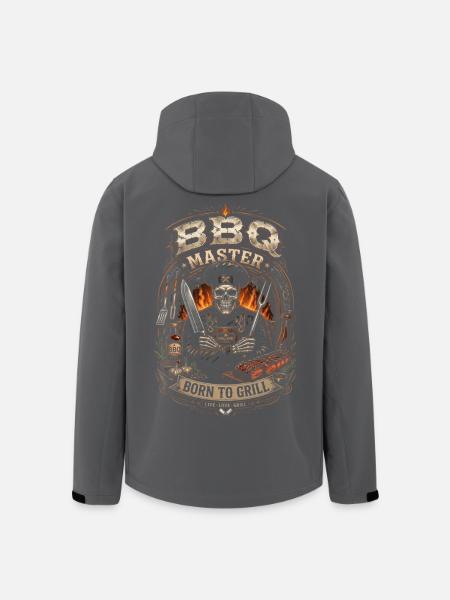 Master BBQ Skeleton Grill – Barbecue-Humor - Recycelte Männer Softshell-Jacke von Stanley/Stella - Schwarz