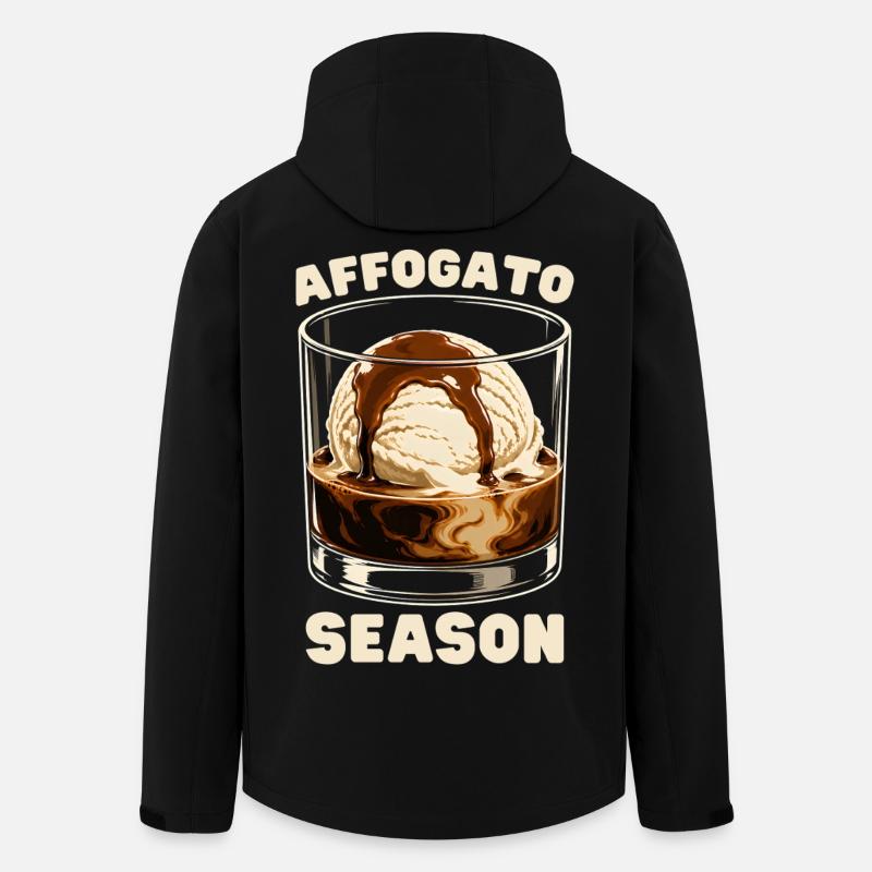 Affogato Season - Men’s Recycled Softshell Jacket by Stanley/Stella - black