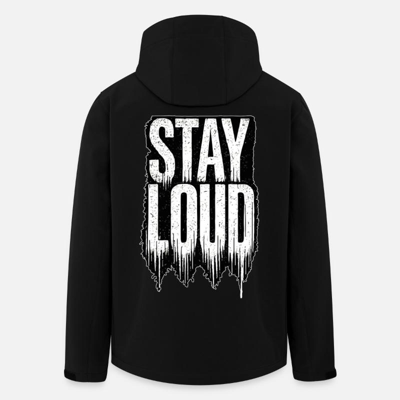 Stay Loud - Recycelte Männer Softshell-Jacke von Stanley/Stella - Schwarz