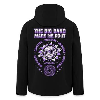 The Big Bang Made Me Do It - Men’s Recycled Softshell Jacket by Stanley/Stella - black - Back - AI Model Male 185 light (185cm)