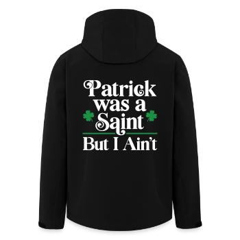 Patrick was a Saint but I ain't - Men’s Recycled Softshell Jacket by Stanley/Stella - black - Back - AI Model Male 185 light (185cm)