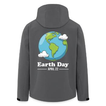 Jour de la Terre 22 avril - Veste softshell homme en polyester recyclé Stanley/Stella - charbon - Dos - AI Model Male 185 light (185cm)