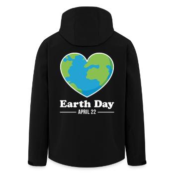 Earth Day April 22 - Men’s Recycled Softshell Jacket by Stanley/Stella - black - Back - AI Model Male 185 light (185cm)