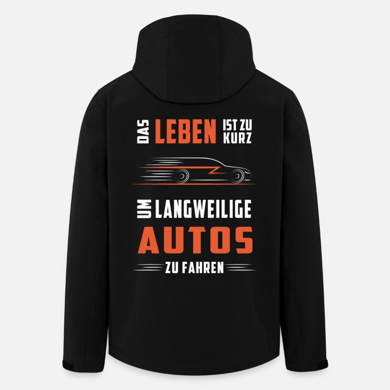 Keine langweiligen Autos - Recycelte Männer Softshell-Jacke von Stanley/Stella - Schwarz