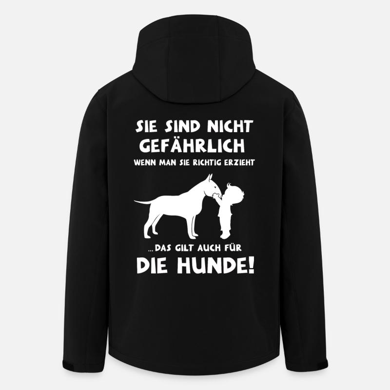 Sie sind nicht gefährlich - Recycelte Männer Softshell-Jacke von Stanley/Stella - Schwarz