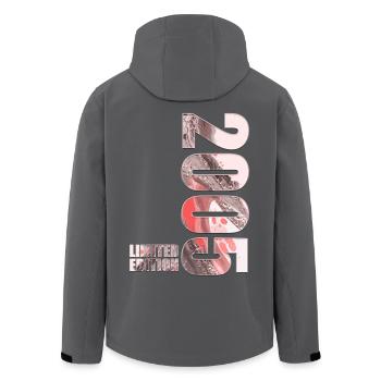 2005 Jahrgang Limited Edition - Recycelte Männer Softshell-Jacke von Stanley/Stella - Schwarz - Hinten - AI Model Male 185 light (185cm)