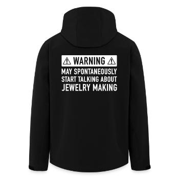 Lustige Schmuckherstellung Geschenk-Idee - Recycelte Männer Softshell-Jacke von Stanley/Stella - Schwarz - Hinten - AI Model Male 185 light (185cm)