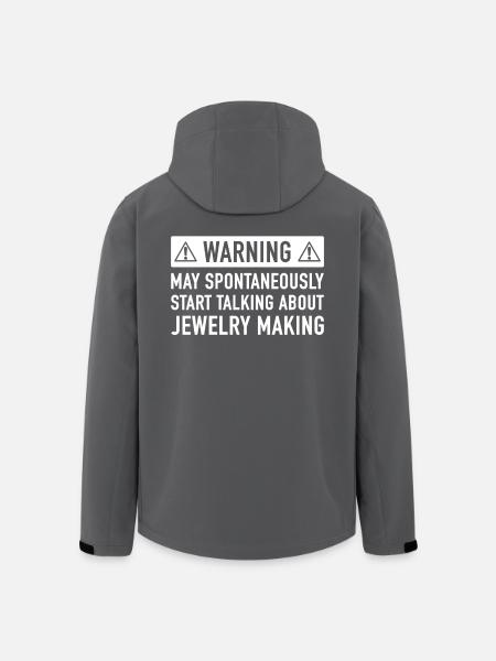 Funny Jewellery Making Gift Idea - Men’s Recycled Softshell Jacket by Stanley/Stella - black