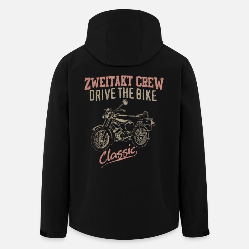 Simson S51 Moped - Recycelte Männer Softshell-Jacke von Stanley/Stella - Schwarz