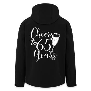 65e anniversaire Femmes pour ses acclamations à 65 ans - Veste softshell homme en polyester recyclé Stanley/Stella - noir - Dos - AI Model Male 185 light (185cm)