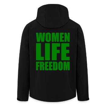 Women life freedom - Veste softshell homme en polyester recyclé Stanley/Stella - noir - Dos - AI Model Male 185 light (185cm)