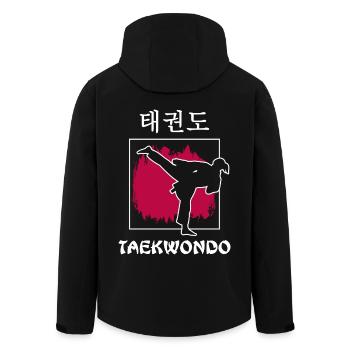 Taekwondo Poomsae Taekwondo-girl freestyle - Veste softshell homme en polyester recyclé Stanley/Stella - noir - Dos - AI Model Male 185 light (185cm)