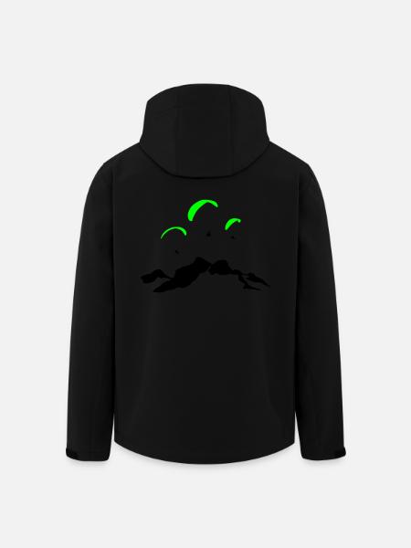 Gleitschirm Eiskogel Tennengebirge - Recycelte Männer Softshell-Jacke von Stanley/Stella - Schwarz