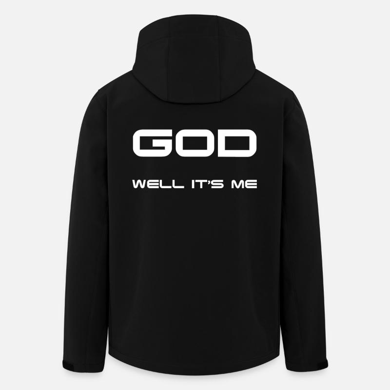 God is me! - Men’s Recycled Softshell Jacket by Stanley/Stella - black