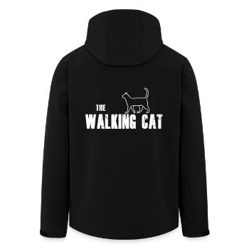 Le chat de marche - Veste softshell homme en polyester recyclé Stanley/Stella - noir - Dos - AI Model Male 185 light (185cm)