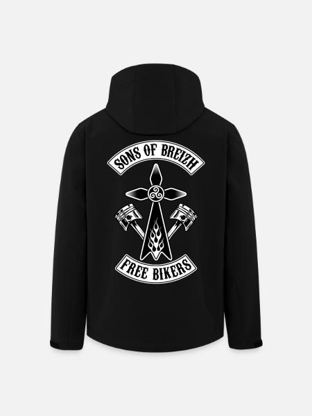 Sons of Breizh - Veste softshell homme en polyester recyclé Stanley/Stella - noir