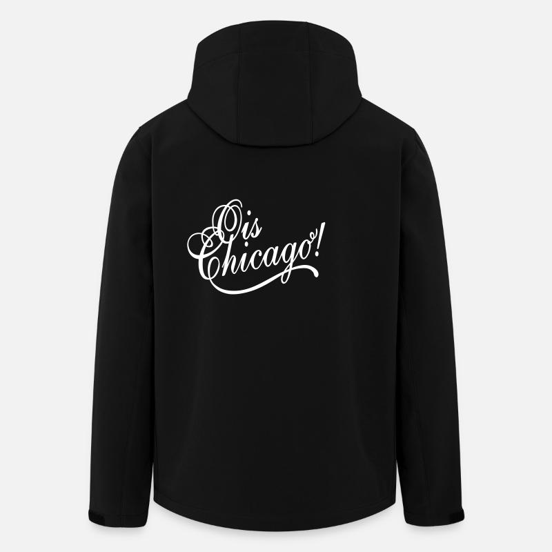 Ois Chicago! - Veste softshell homme en polyester recyclé Stanley/Stella - noir