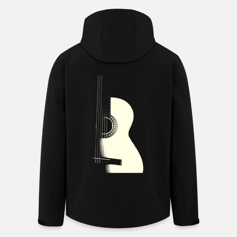 GUITAR - Recycelte Männer Softshell-Jacke von Stanley/Stella - Schwarz
