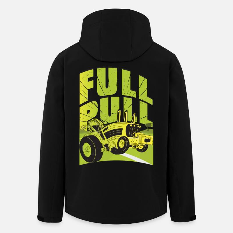 Tractor Pulling - Men’s Recycled Softshell Jacket Discoverer by Stanley/Stella - black