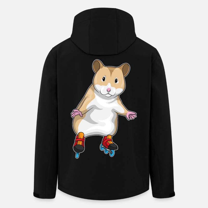 Hamster Inline skating Inline skates - Recycelte Männer Softshell-Jacke von Stanley/Stella - Schwarz