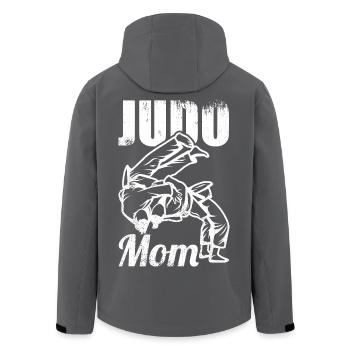 Judo Mama - Recycelte Männer Softshell-Jacke von Stanley/Stella - Anthrazit - Hinten - AI Model Male 185 light (185cm)